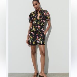 ZARA FLORAL PRINTED CO-ORD SET